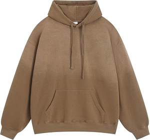 Sweat à capuche unisexe de haute qualité imprimé sur mesure avec motif solide lavé à l'acide - Product Image 3