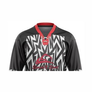 Maillots de hockey personnalisés de haute qualité 100% polyester, vêtements de sport personnalisés, commande en gros pour équipe, respirant, imprimé par sublimation - Product Image 4