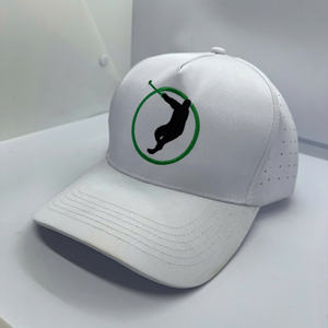 Gorra de béisbol impermeable de 5 paneles, sombrero, fabricante de Vietnam, Agujero cortado con láser, Golf, deporte, bordado, gorras de impresión para hombres - Product Image 4