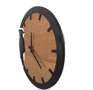 Horloge volante oiseau moderne unique horloge décorative montre Triple cercle métal rond en bois surdimensionné moderne grande couleur moderne - Product Image 6