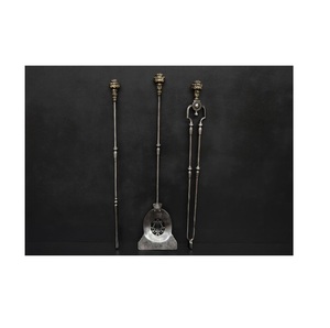 Ensemble d'outils de cheminée à bas prix en gros accessoires d'outils de foyer intérieur kit d'accessoires d'extérieur noir moderne - Product Image 1