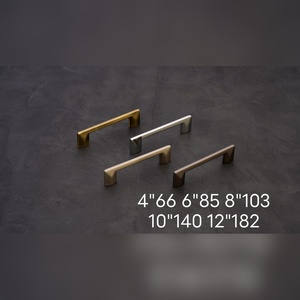 Tiradores de Puerta Modernos para Muebles, Tiradores de Cajones de Cocina, Tiradores de Armario, Herrajes de Barra de Metal para Armario, 4, 8, 10, 12 Pulgadas - Product Image 5