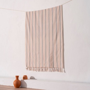 Toalla de Playa Turca Rústica Premium, Color Rosa Pálido, 33x66 Pulgadas - Product Image 5
