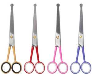Ciseaux professionnels de coupe de cheveux de nez vente en gros ciseaux de coupe de cheveux de nez en acier inoxydable ciseaux de coupe de cheveux de nez - Product Image 6
