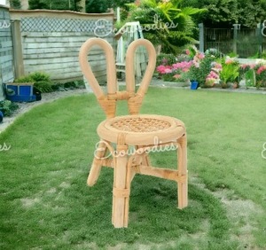 เก้าอี้หวายหวายถักรูปกระต่ายสำหรับเด็กเก้าอี้งานเลี้ยงหวายดีไซน์น่ารักสำหรับเด็ก - Product Image 4