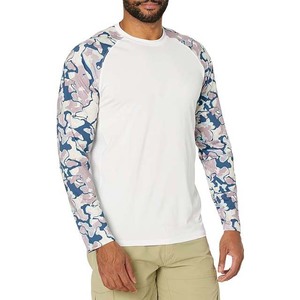 Men's Polyester Spandex Long Sleeve T-Shirts Custom Design OEM Fishing Shirts UPF Sun Protection Breathable Solid Pattern Jersey - Product Image 3