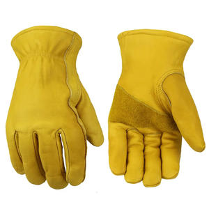 Gants isolés Gants de travail en cuir d'hiver Hommes Isolés par temps froid avec doublure polaire Gant de travail thermique chaud pour congélateur - Product Image 2