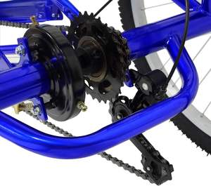 Triciclo Plegable para Adultos de 24 Pulgadas, 7 Velocidades, 3 Ruedas, Bicicleta de Carga, Cuadro de Acero de Alto Carbono, Sistema de Frenos con Engranajes Perfectos, con Cesta - Product Image 5