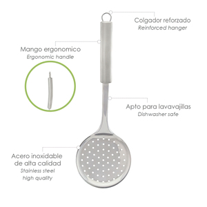 Écumoire de cuisine en acier inoxydable 34x11,5 (H) cm. - Product Image 4