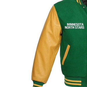 Chaquetas Varsity de Piel de Oveja Antibacterianas para Hombre y Mujer, Estilo Nuevo, Cuello Alto, Todas las Tallas y Colores, Lana de Baja Densidad, Alta Calidad OEM - Product Image 3