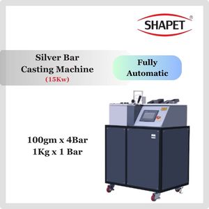 Hiệu quả 15KW bạc thanh máy đúc với thiết bị làm lạnh cho đồ trang sức & vàng kim loại đúc sản xuất - Product Image 6