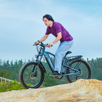 Vélo de montagne électrique Shengmilo MX05 avec écran intelligent, batterie 48V17.5AH, fourche avant double suspension en aluminium, phares à faisceau haut/bas