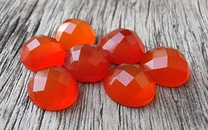 Vente en gros de cornaline rouge naturelle certifiée Lavira IGI Pierres précieuses calibrées taille brillante pour la fabrication de bijoux Source de confiance en vrac - Product Image 4
