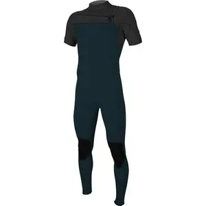 定制2mmCR + 尼龙 + 拉丝布男士氯丁橡胶面料短袖潜水服一体式潜水服/美国和英国
