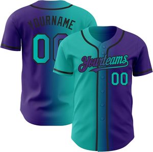 Camiseta de béisbol del equipo, sublimación, botón completo, camisa personalizada, aparejos, sarga, bordado, nombre, número, malla juvenil, secado rápido, EE. UU. - Product Image 5