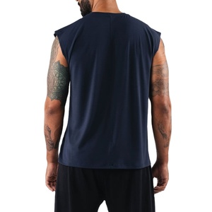 Camiseta sin mangas de corte holgado, novedad, lisa, para verano, ropa deportiva, estilo vintage, unisex, de color sólido, de secado rápido, con cuello redondo. - Product Image 3