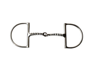 Veterinary Stainless Steel Corkscrew Dee <b>Ring</b> Snaffle Bit Polished Smooth Mouthpiece All Horse Mouth Bits Are Available - Product Image 2