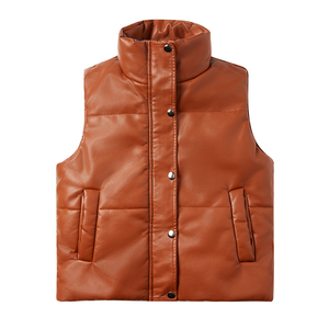 Chaleco acolchado sin mangas acolchado Unisex de alta calidad 2024, nueva chaqueta de burbuja de invierno personalizada para hombres y mujeres - Product Image 5