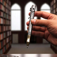 Stylo d'écriture en acier Damas fait main avec un motif élégant, cadeau de luxe pour le bureau et les affaires