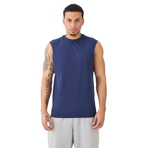 Camiseta Deportiva sin Mangas para Hombre, Diseño Simple, Personalizada, Ligera, Ajustada, 140g, Transpirable, de Secado Rápido, 100% Poliéster - Product Image 1