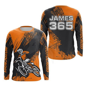 เสื้อแข่งเอ็มเอ็กซ์ผ้าเจอร์ซี่สำหรับผู้ชายเสื้อนักแข่งเอ็มเอ็กซ์แบบปรับแต่งได้ผลิตอย่างมืออาชีพ - Product Image 1