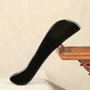 Faizacraft Gua Sha Board en forme de poisson Outil de massage facial blanchissant avec rouleau de jade à cornes - Product Image 3