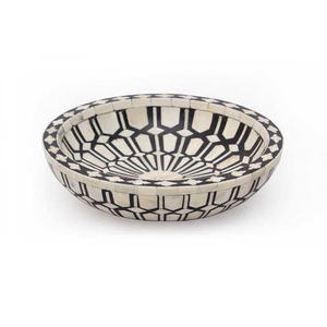 Tazón Decorativo de Hueso con Incrustaciones Hecho a Mano con Diseño Personalizado para Centro de Mesa, Decoración del Hogar, Hoteles y Restaurantes - Product Image 3