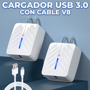 Nuovo Caricabatterie Quick Charge 3.0 con Connettore V8, Adattatore 5V/2.4A per Telefoni Cellulari, Compatibile con Prese EU e US, Potenza di Uscita 12W - Product Image 5