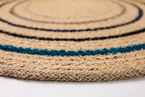 Mantel Individual de Yute y Algodón Trenzado de 40 x 40 cm, Ecológico, para Comedor, Venta al por Mayor, Exportación - Product Image 2