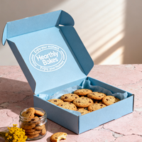 Boîte d'affichage de biscuits et de gâteaux en papier ondulé plié avec logo personnalisé