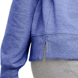 Women's Winter Crew Neck Sweatshirt Custom Embroidery 100% Cotton Fleece Oversized Streetwear Style Pakistan - Product Image 4