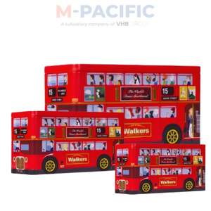 Walkers Mini Shortbread London Bus Tin 250g Édition Cadeau Royaume-Uni Prêt à Consommer Durée de Conservation 12 Mois Stockage au Frais et au Sec - Product Image 2