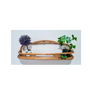 El mejor nuevo estante de ratán colgante natural Rainbow, estantes de ratán vintage hechos en Vietnam - Product Image 5