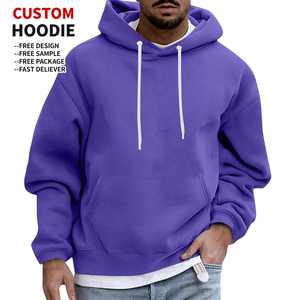 Heavyweight 400g Fleece <b>Pullover</b> Hoodie Oversized Streetwear Eco-Friendly Breathable Winter Embroidered Custom Logo Print Unisex - Product Image 3