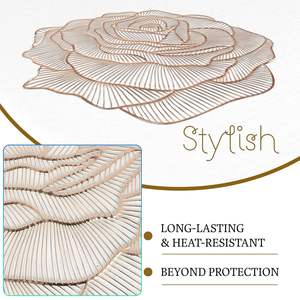 Posavasos de Cuero con Soporte de Cuero Ajustable, Juego al por Mayor, Redondos, 300 mm de Diámetro, para Uso en Mesa, Manteles y Almohadillas - Product Image 2