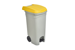 Cubo de Almacenamiento de Plástico Resistente de 80L con Ruedas y Pedal, Ecológico para Uso en Interiores/Exteriores en el Hogar, Oficina o Jardín - Product Image 4
