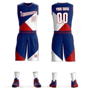 Uniforme de basket-ball en polyester 100% avec logo personnalisé Ensembles de vêtements de sport respirants à séchage rapide Équipe de sport Service OEM à impression numérique - Product Image 4