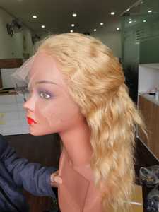 VENTE DE FIN D'ANNÉE Perruques de Cheveux Extensions de Cheveux Humains Perruque avec Fermeture, 100% Cheveux Vietnamiens Bruts, Blonde Impressionnante - Product Image 6