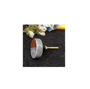 Perillas de madera de mármol para herrajes de gabinetes, detalles de lujo hechos a mano para diseños de muebles contemporáneos - Product Image 1