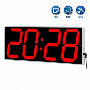 Industrial POE Digital Master <strong>Clock</strong> WiFi 6 Inch Large LED Display NTP GPS <strong>Sync</strong> for School Hospital Reloj Digital Ethernet - Product Image 1