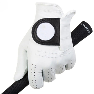 Gant de golf en cuir Gants de golf personnalisés en peau de mouton respirante avec prise souple et logo personnalisé Gants de golf en cuir de qualité supérieure - Product Image 1