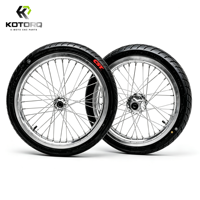 Ensemble de roues CNC Supermoto KOTORQ de 17 pouces pour Talaria XXX X3 70/90-17 90/80-17, pneus de route améliorés, moto électrique tout-terrain