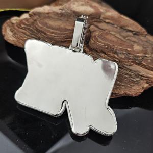 จี้เพชรโมอิสซาไนต์ทรงบาแกตต์ ดีไซน์หรูหรา ชุบทองบนเงินแท้ 925 ประดับเพชรเต็มตัว สไตล์ฮิปฮอป สำหรับผู้ชาย ราคาประหยัด - Product Image 4