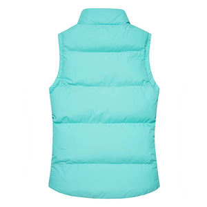 Chaleco corto de burbuja acolchada de moda de invierno para mujer con logotipo personalizado OEM transpirable e impermeable con patrón sólido - Product Image 2