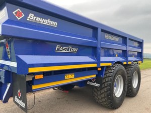 Remorque à benne basculante hydraulique à 4 roues de qualité d'occasion, 8 tonnes, composants de base, industries de la construction et agricoles - Product Image 3