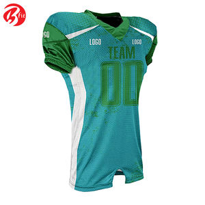 เสื้อฟุตบอลอเมริกันแขนสั้นมีสไตล์สำหรับผู้ชายชุดฝึกกีฬาระบายอากาศพร้อมโลโก้หมายเลขทีม - Product Image 5