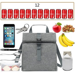 กระเป๋าเก็บความเย็นปิกนิกกลางแจ้งกระเป๋าเป้สะพายหลังแบบนุ่มพับเก็บได้หุ้มฉนวนเก็บความเย็นไว้ด้านบนสำหรับจัดส่งอาหาร - Product Image 4