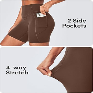 2025, pantalones cortos deportivos transpirables para mujer, cintura alta, tinte anudado, pantalones cortos ajustados de Yoga sin costuras, ropa deportiva para gimnasio para mujer - Product Image 3