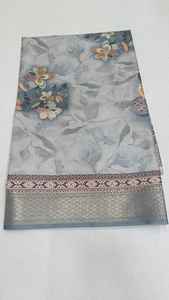 Sarees Dola à impression numérique, collection exquise London Queen, saree en soie Dola à impression numérique de qualité supérieure, saree pour femmes, vente en gros surat - Product Image 4