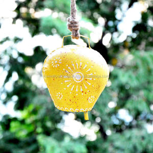 ชุดกระดิ่งวัวอินเดียสีแดง3ชุดกระดิ่งตกแต่งวาดด้วยมือเป็นที่ต้องการสูงในราคาขายส่งจากผู้ส่งออกอินเดีย - Product Image 6